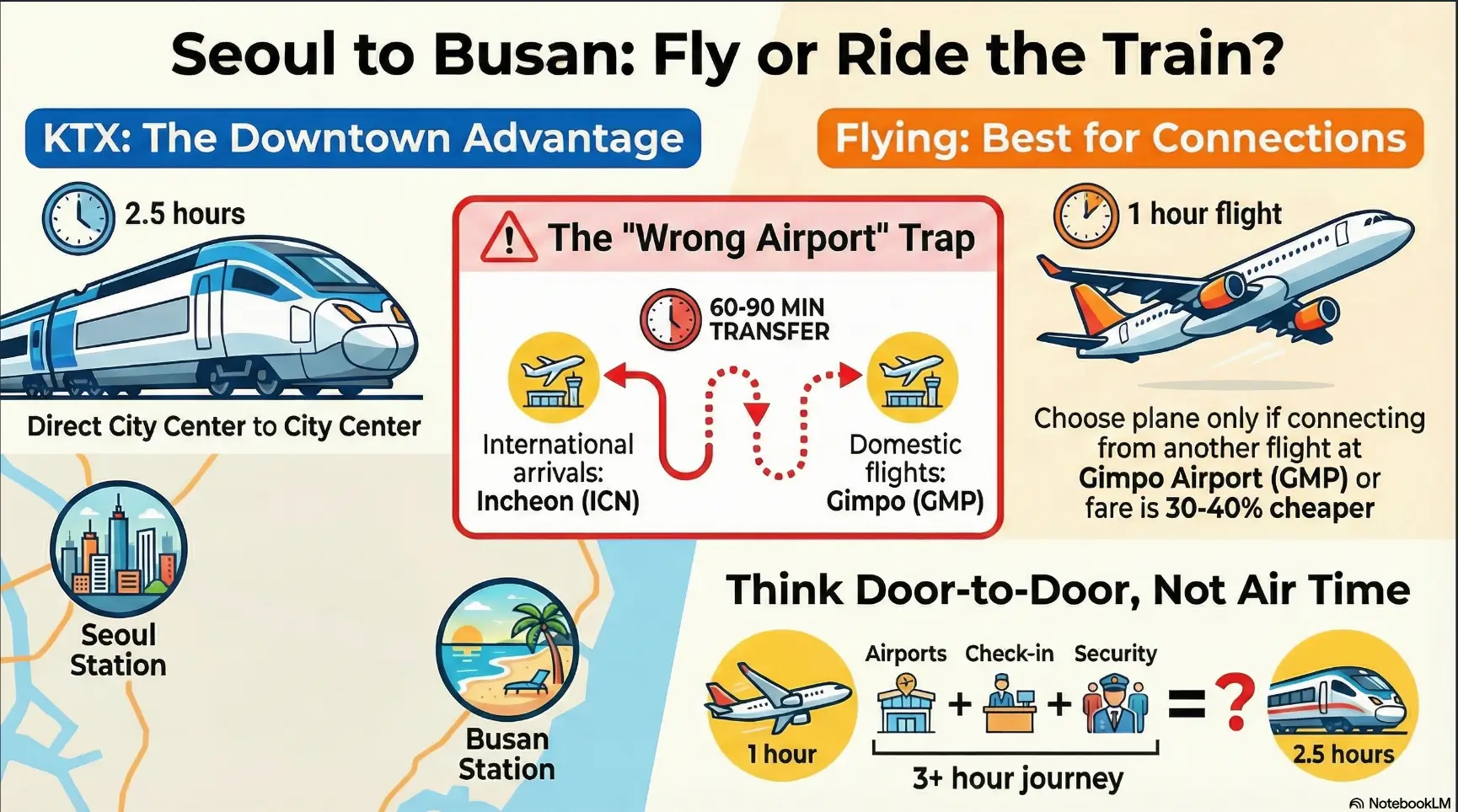 South Korea airports overview