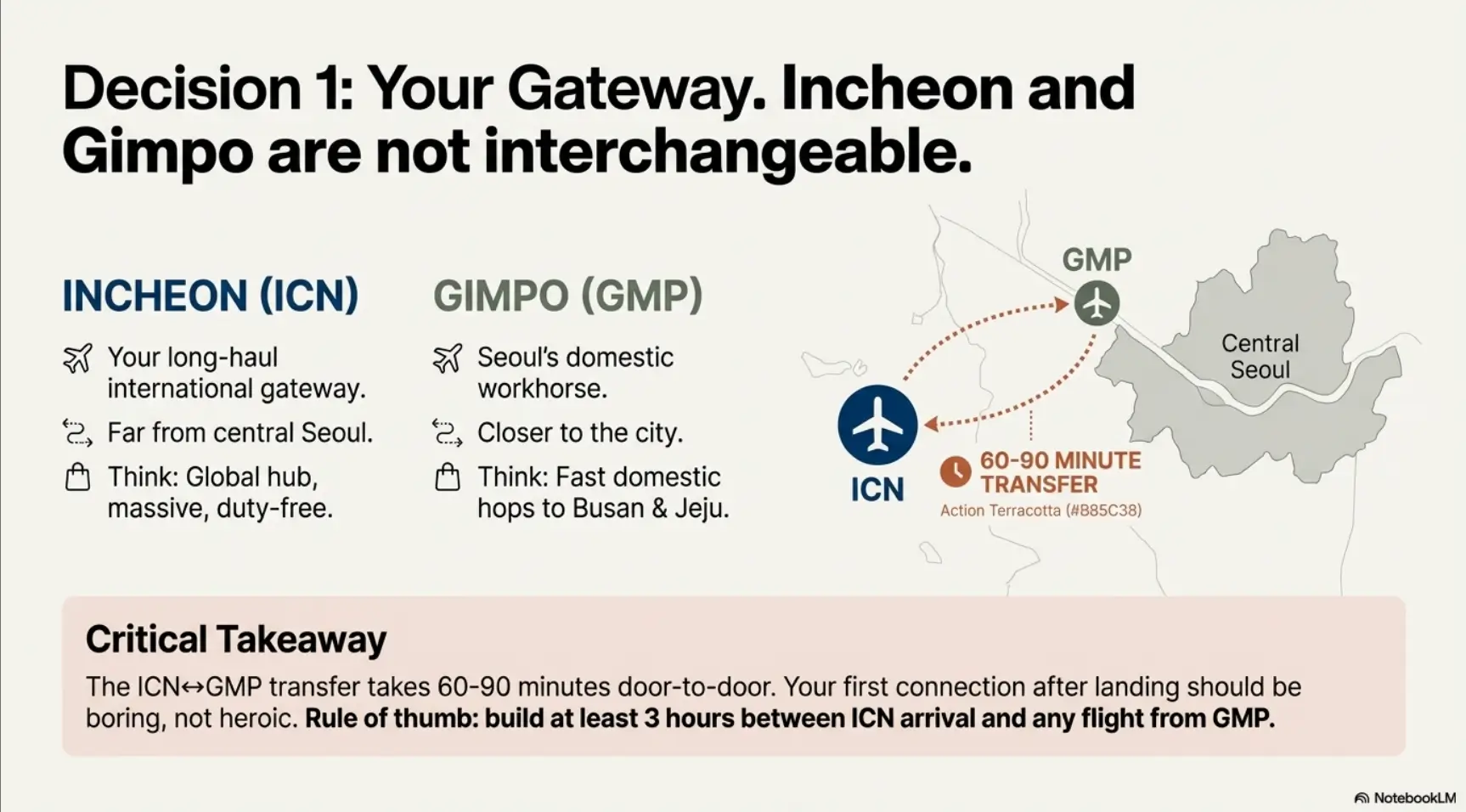 South Korea airports overview