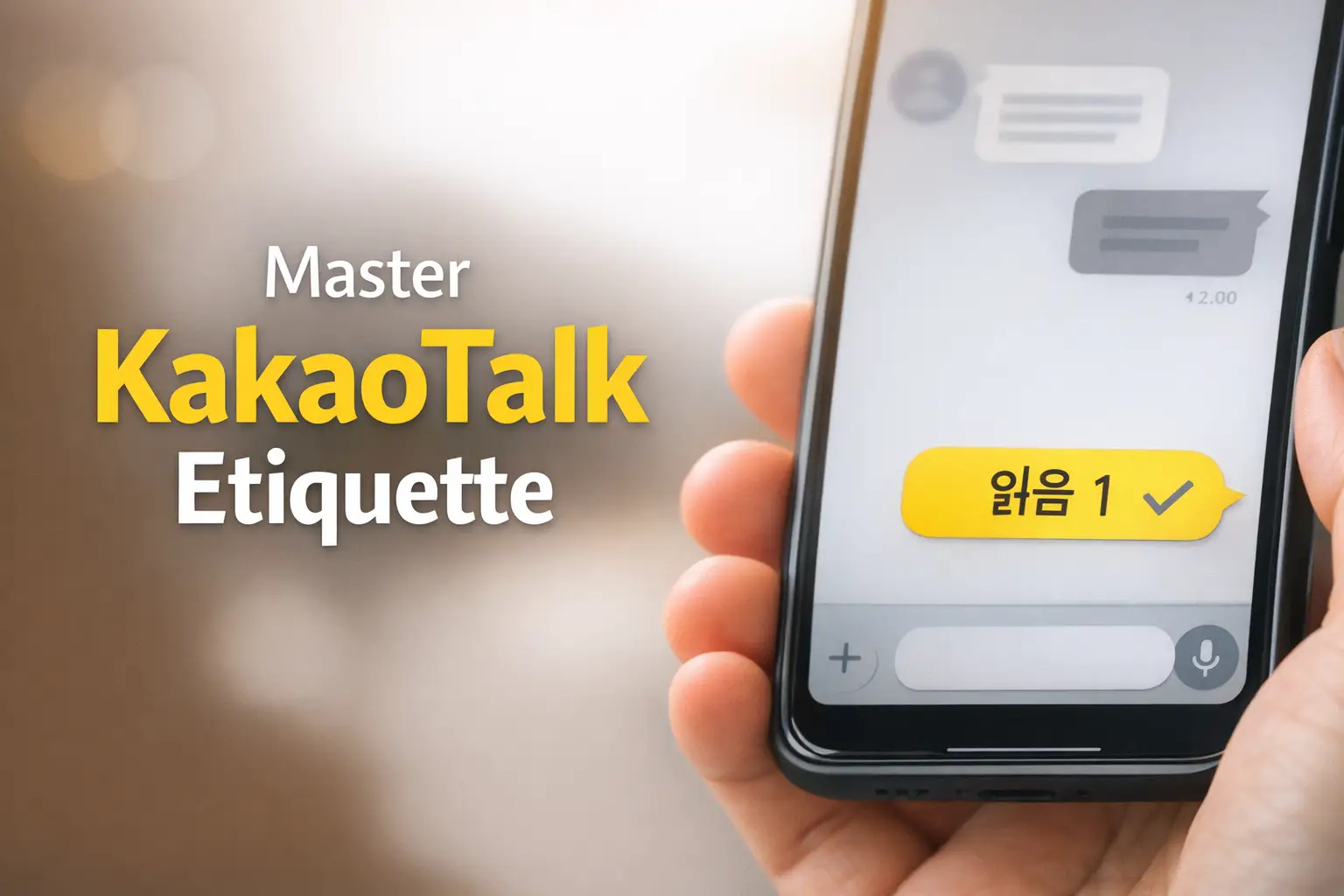 KakaoTalk etiquette