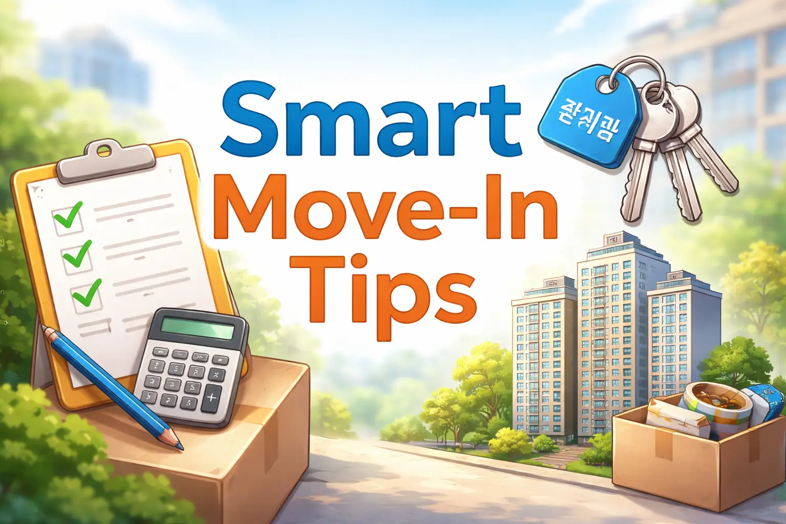 Korean apartment move-in checklist