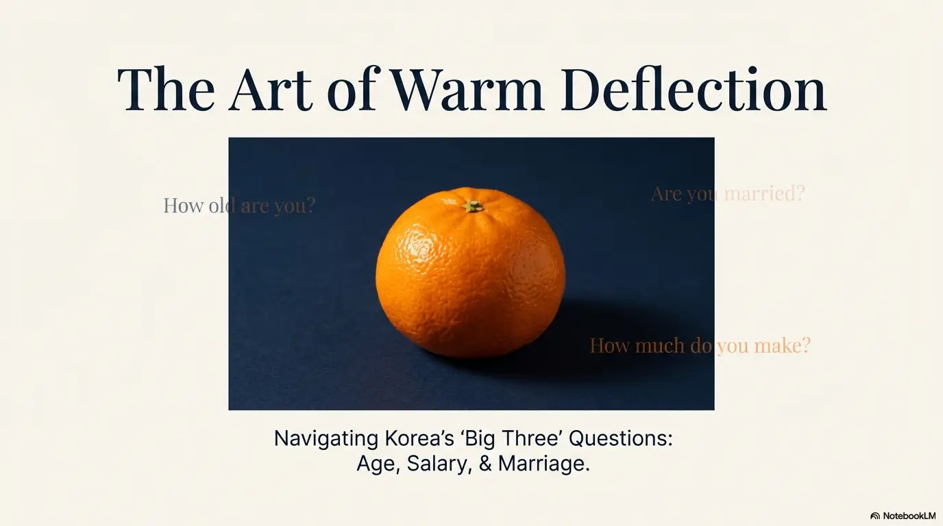 Korean personal questions etiquette