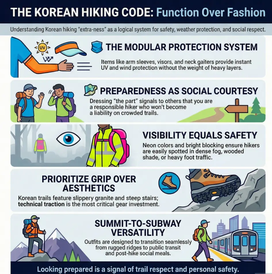 Why Do Korean Hikers Dress Like This? A Cultural Guide to Korean Hiking Fashion 3 korean hiking culture