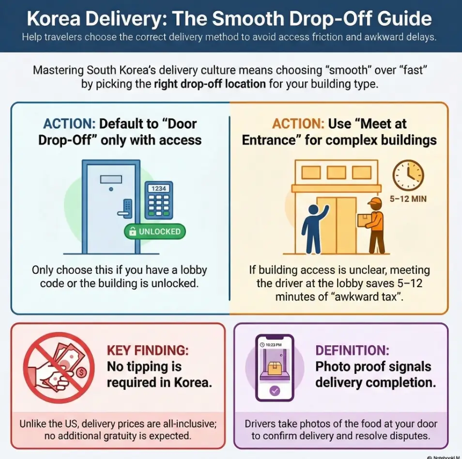 Korean delivery etiquette