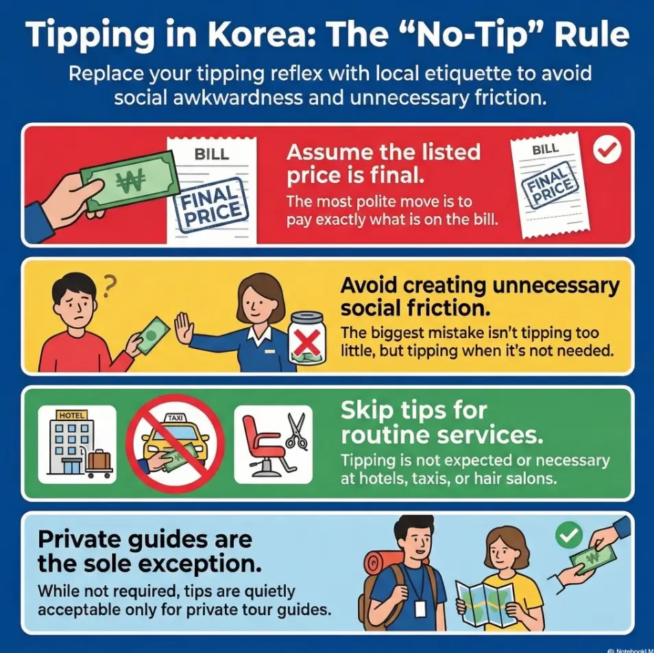 tipping in Korea