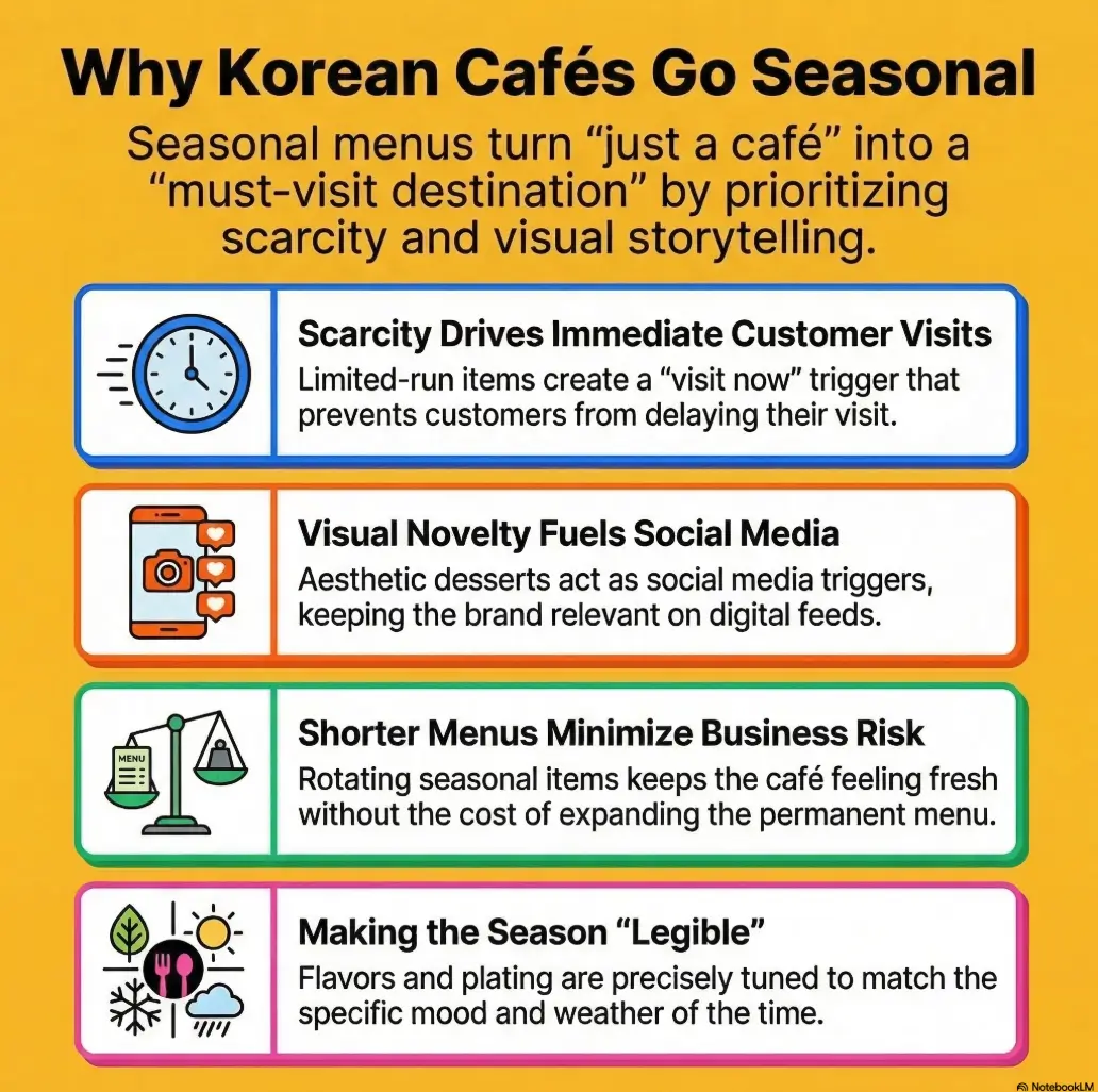 why Korean cafés have seasonal desserts and limited menus