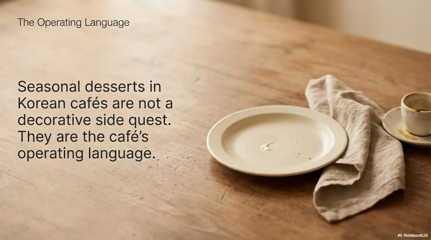 why Korean cafés have seasonal desserts and limited menus