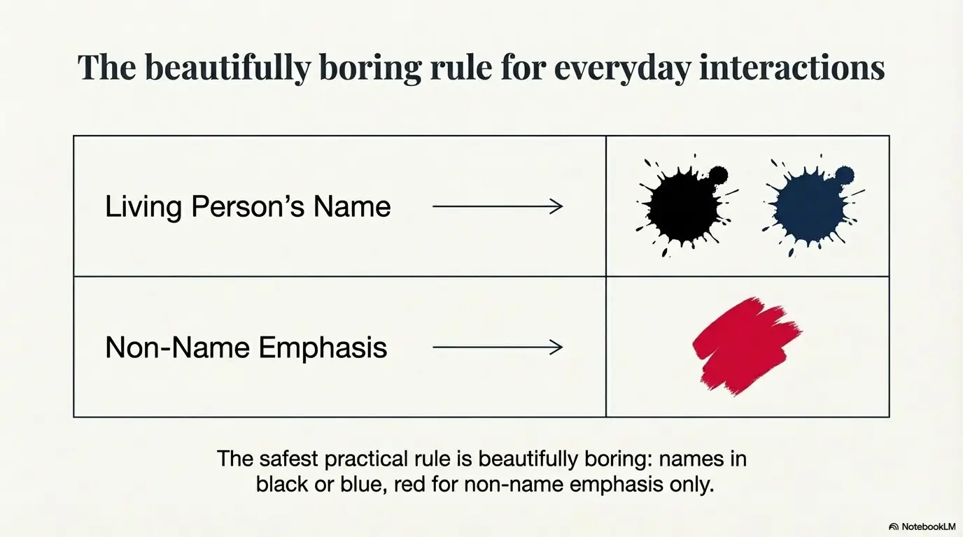 writing someone's name in red in Korea