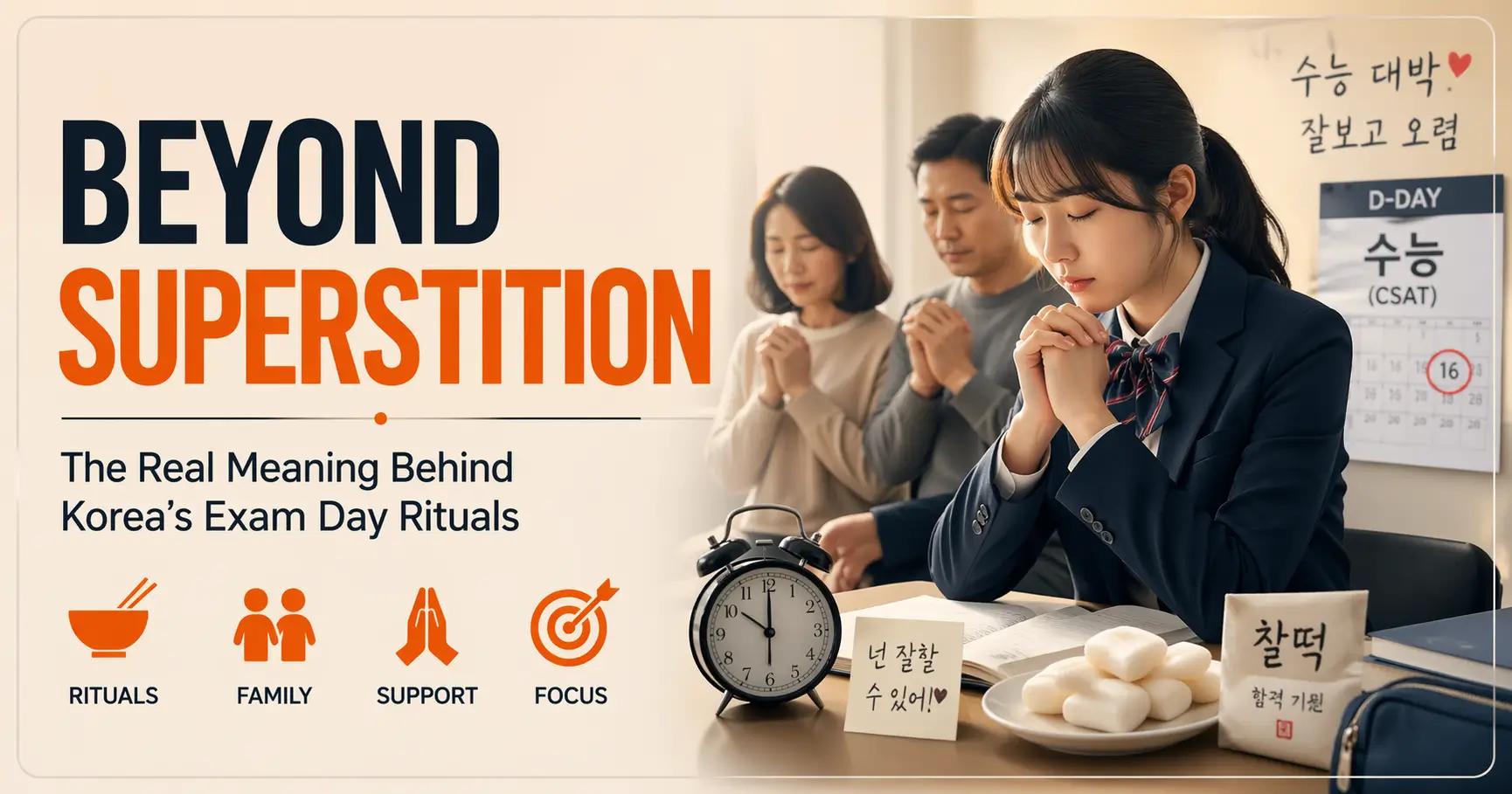 Korean exam day rituals