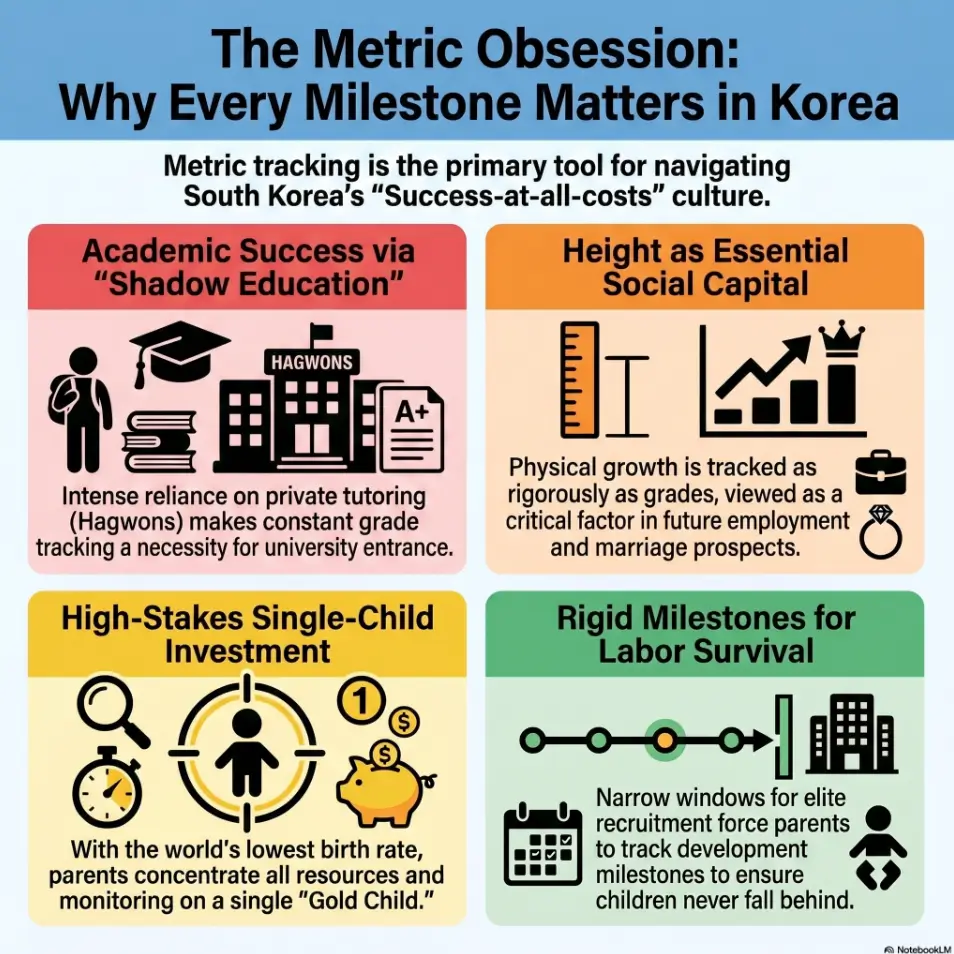 why Korean parents track height and grades