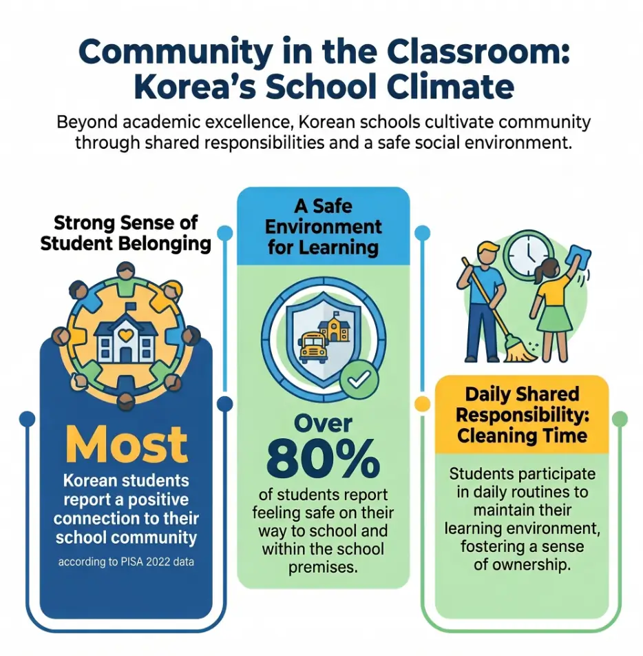 Korean school cleaning time