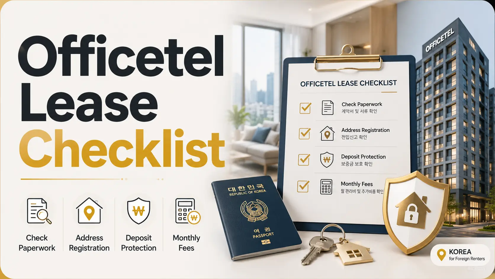 officetel lease Korea