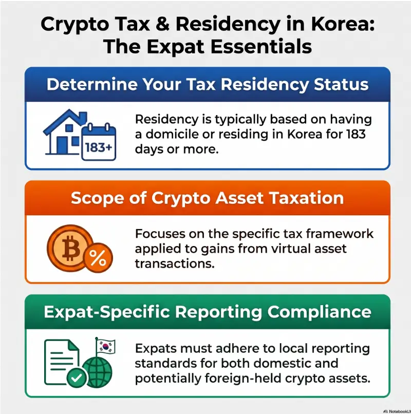 Korea Crypto Tax for Foreign Residents: What Expats Need to Know Before Moving Coins 3 Korea crypto tax