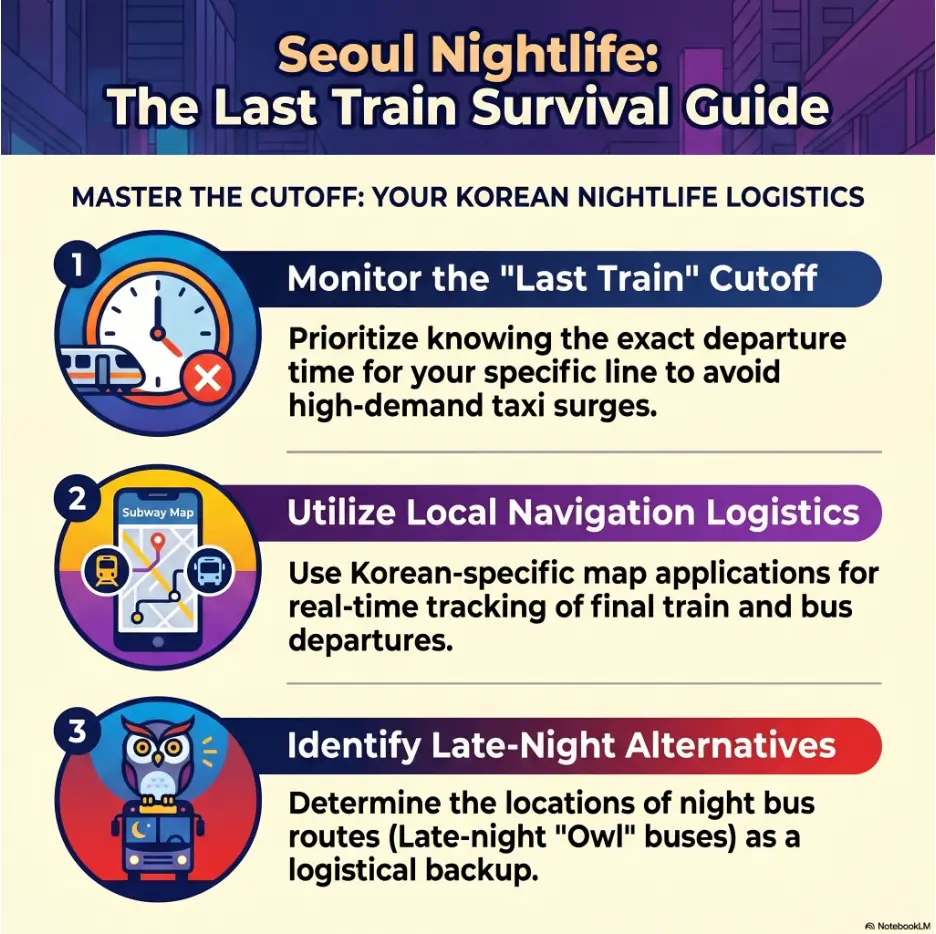 Korea nightlife last train