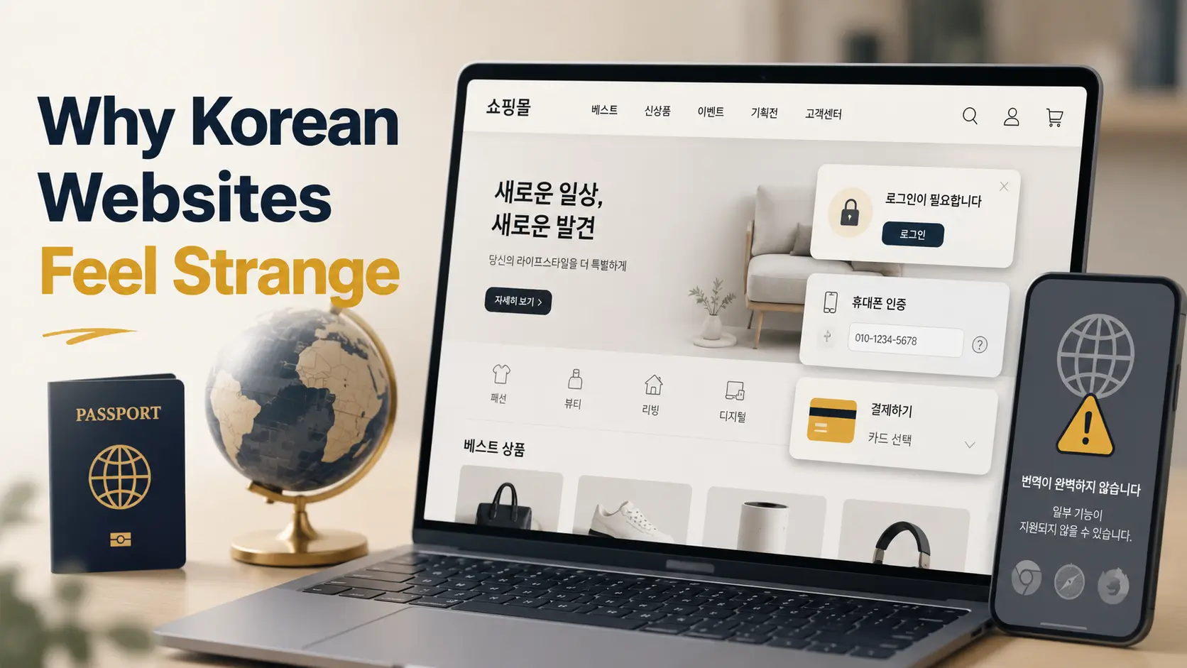 Korean websites on foreign devices