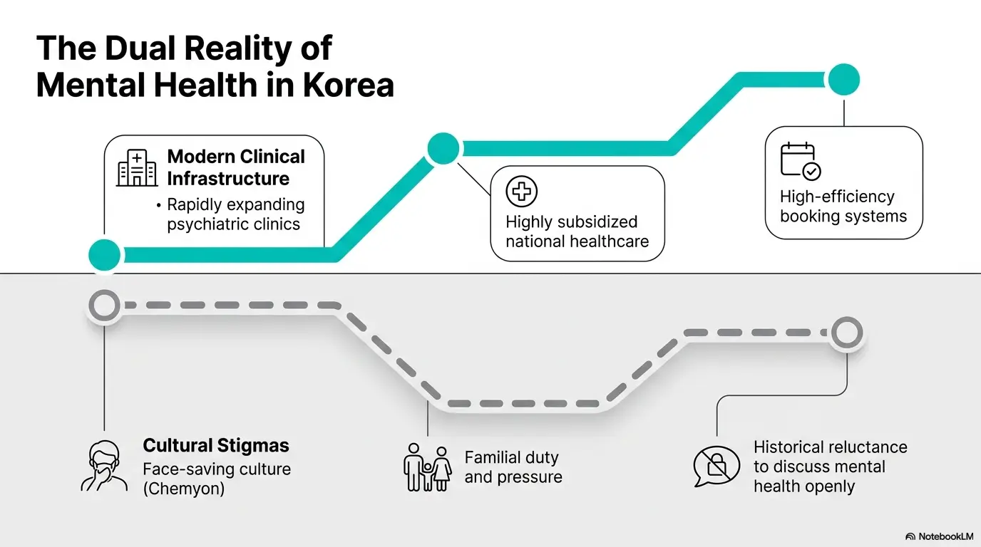 mental health visits in Korea for foreigners