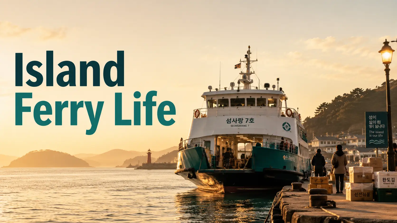 South Korea island ferry travel