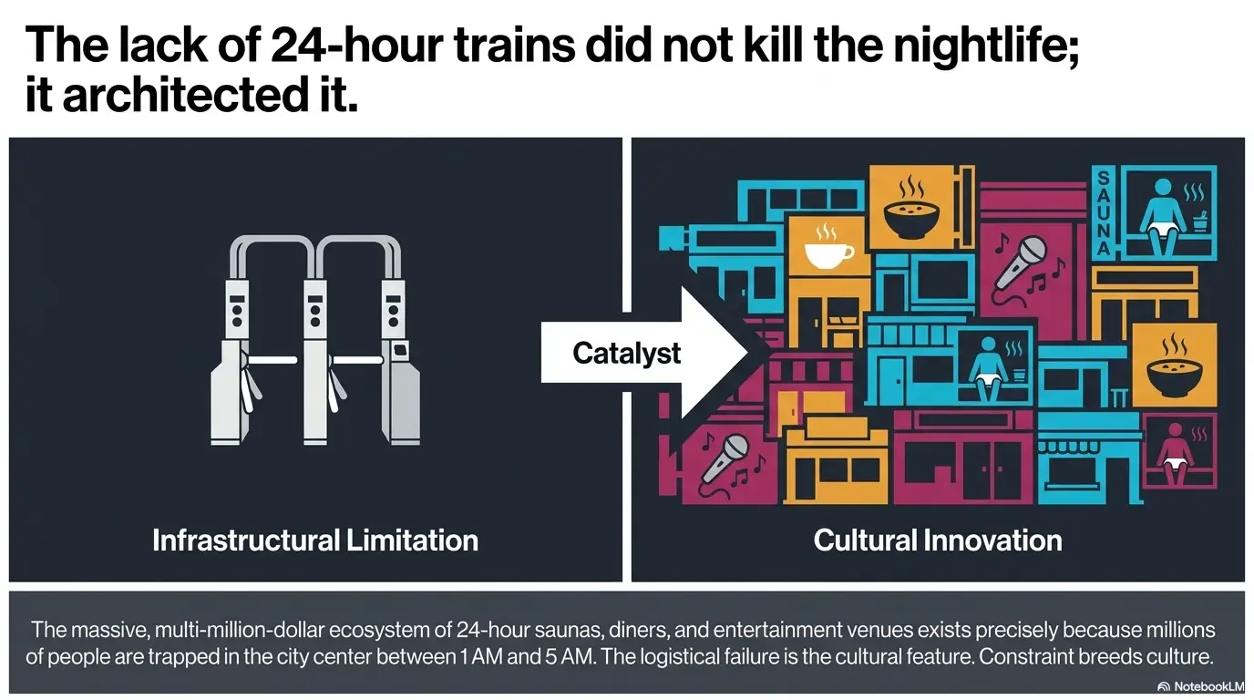 Korea nightlife last train