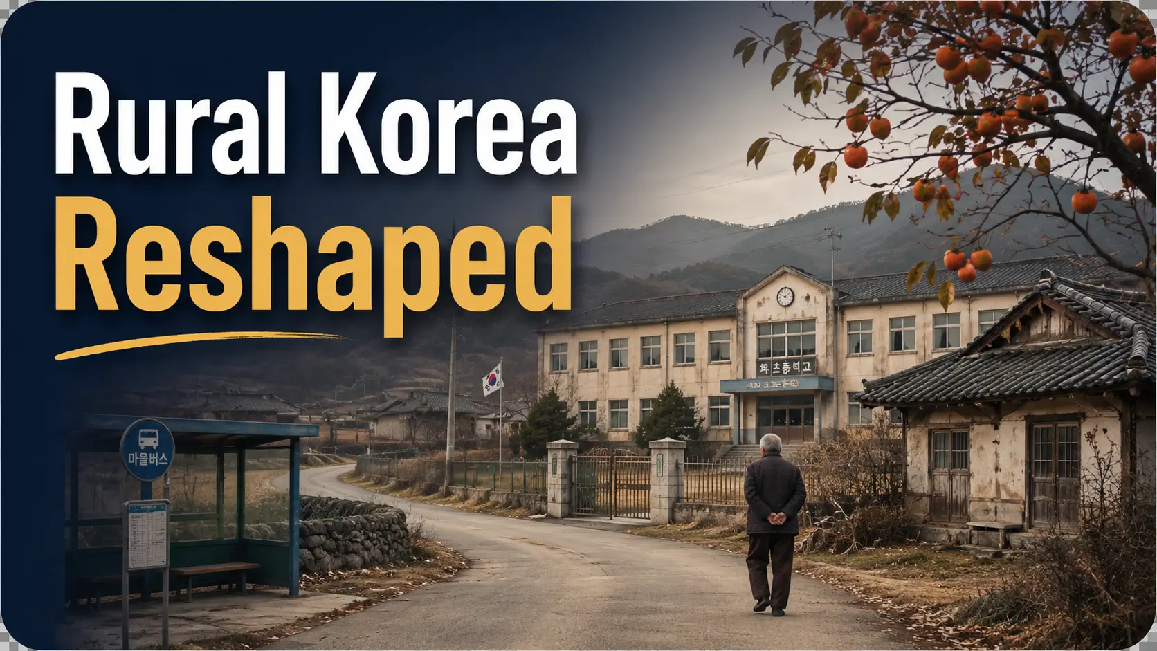 How Rural School Closures, Empty Houses, and Aging Residents Are Reshaping the Korean Countryside 2 rural Korea