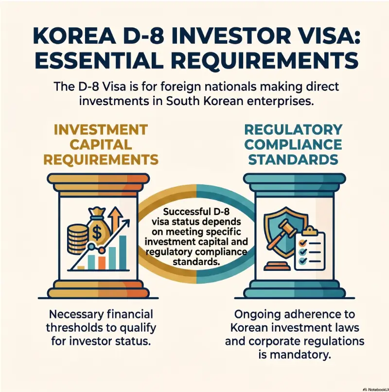 Korea D-8 Investor Visa: Capital Is Only the Opening Move 3 Korea D-8 investor visa