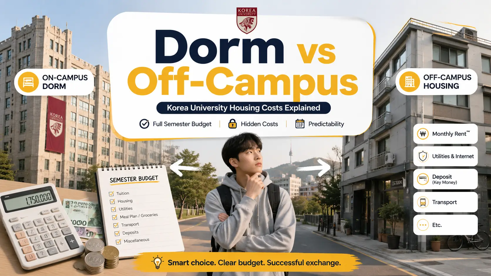 Korea University housing cost