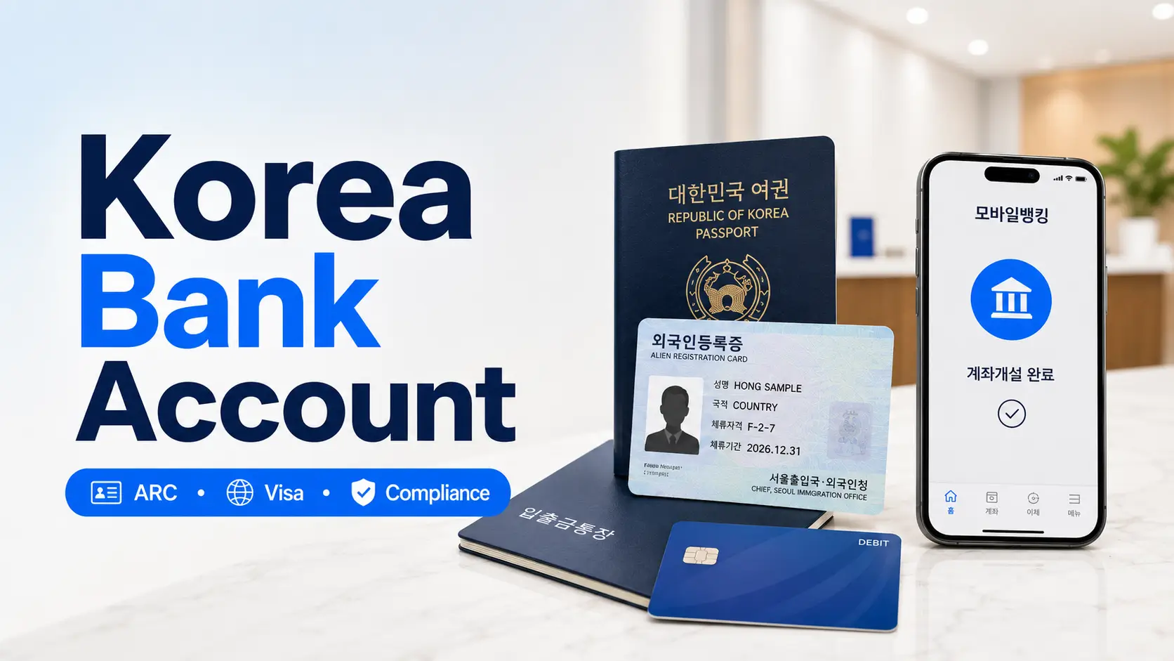 Korea bank account for foreigners