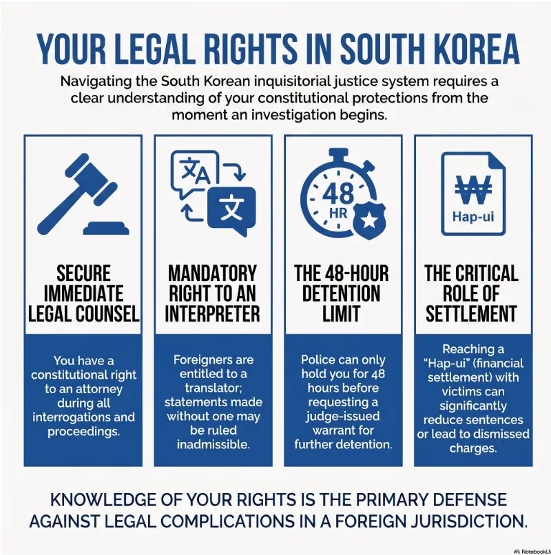 Korea Criminal Defense Lawyer for Foreigners: Cost, Process, and First 48-Hour Decisions 3 Korea criminal defense lawyer for foreigners
