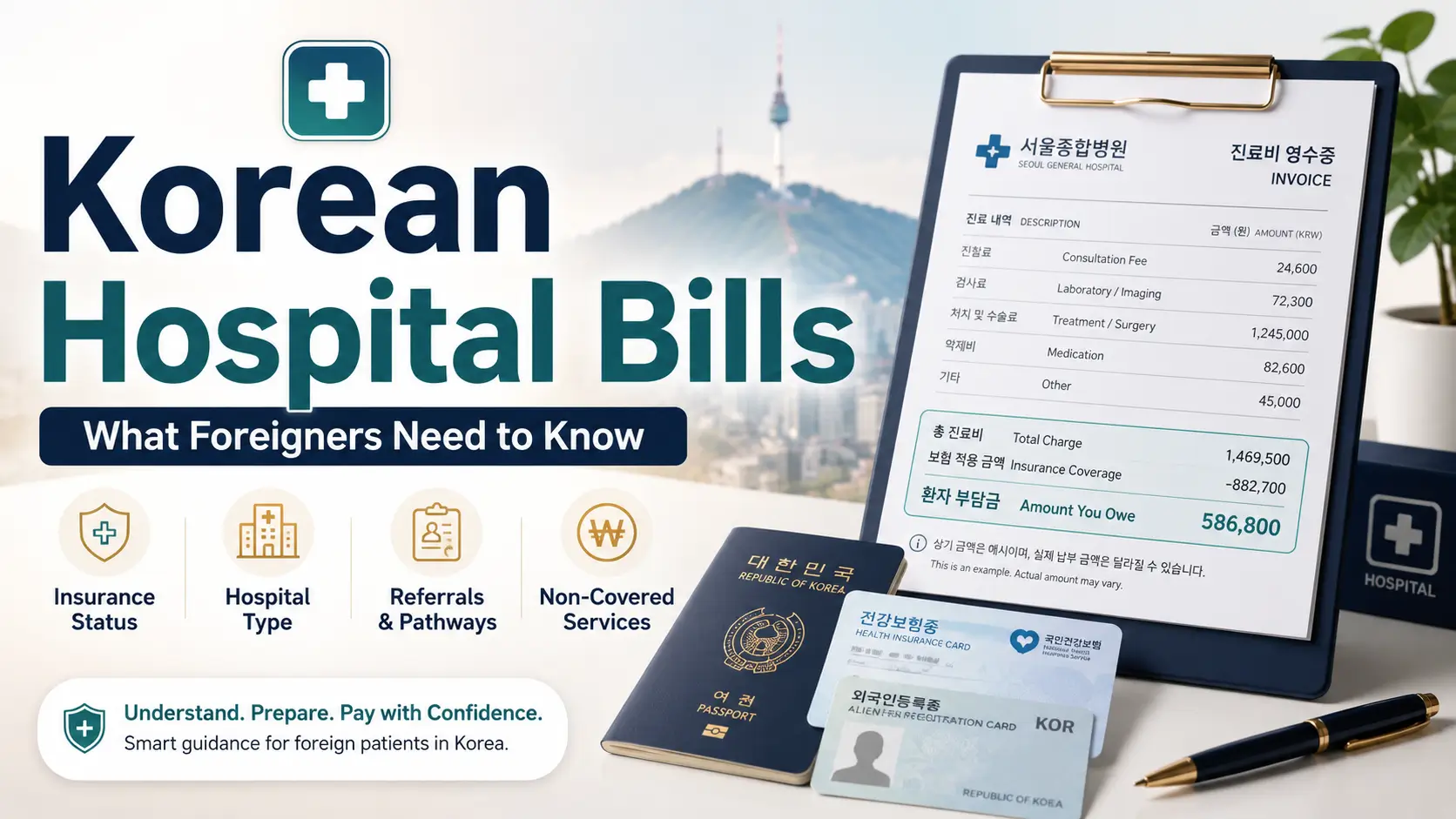 Korean hospital bills for foreigners