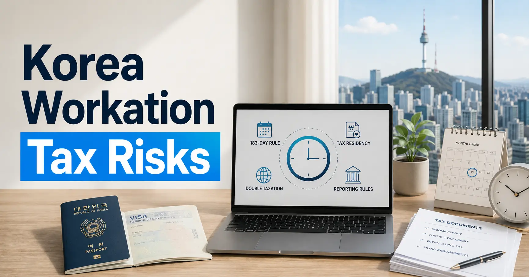 South Korea workation visa tax risks