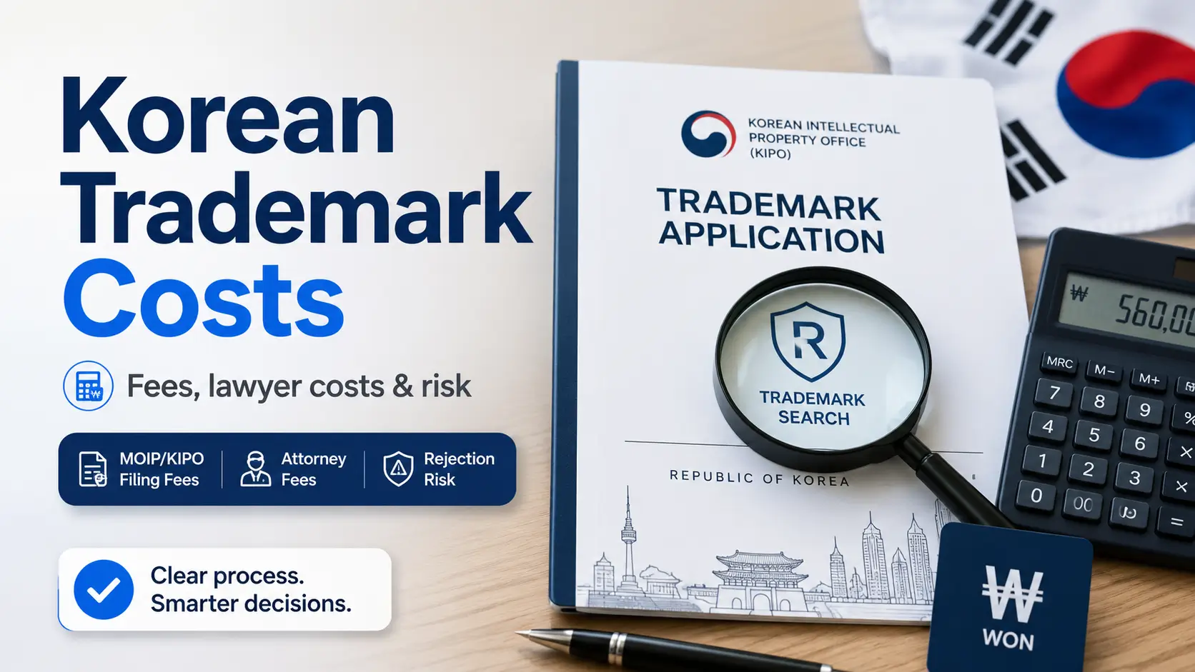 Korean trademark registration cost