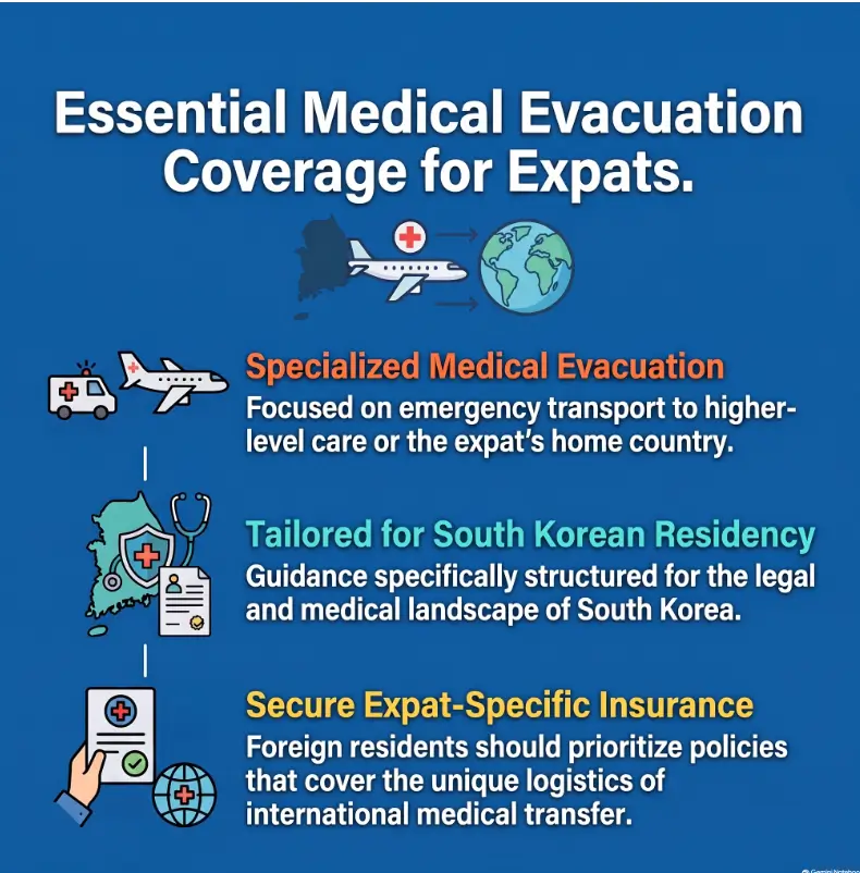 Medical Evacuation Insurance for Foreigners Living in Korea : What Your Health Plan May Not Move 3 Medical evacuation insurance Korea