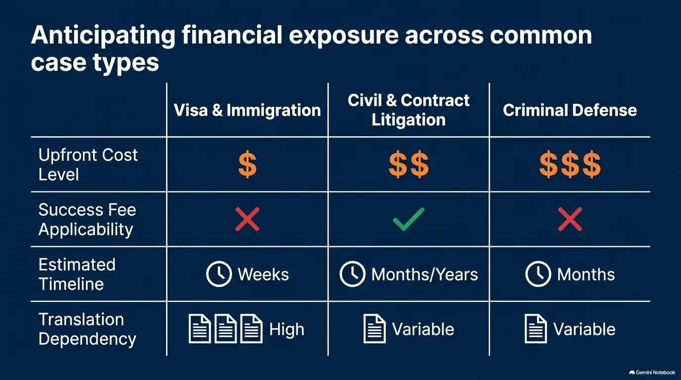 English-speaking lawyer in Korea cost