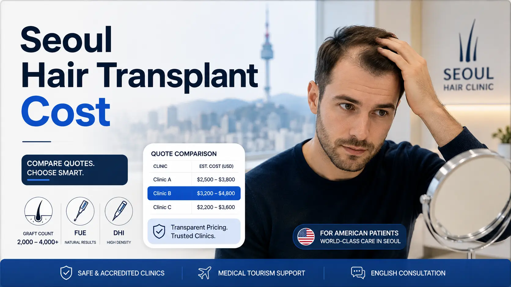 Seoul hair transplant cost