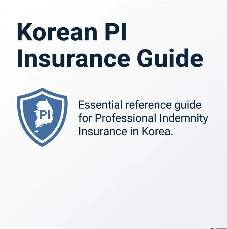 Korea professional indemnity insurance for consultants