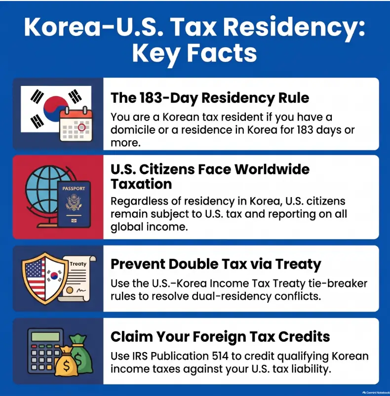 Korea tax residency test for US citizens
